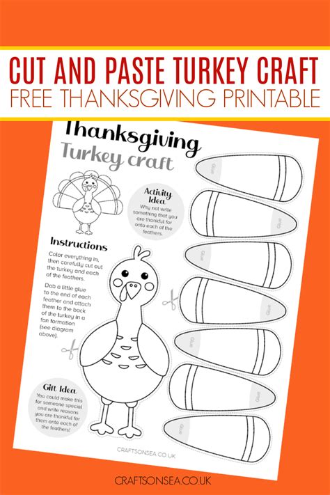 Turkey Printables Without Feathers