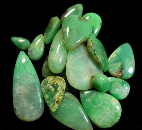 50 Carat 3-5 Pieces Teardrop Shape Chrysoprase Cabochon | Etsy