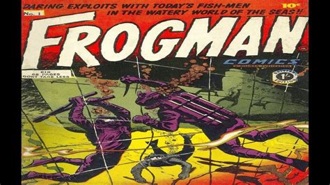 Frogman Comics UK No 1 Comix Book Movie | Frogman, Comic book cover, Comics