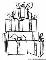 Christmas Present Coloring Pages For Kids At GetDrawings  Free Download sketch template