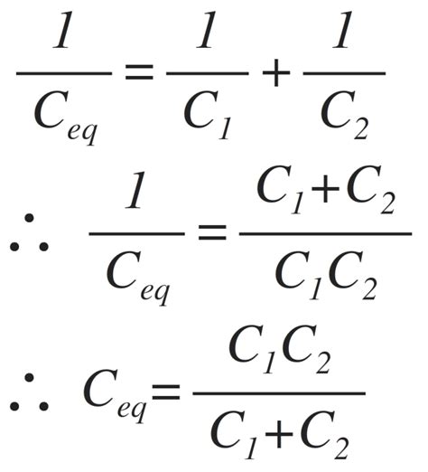 How do you calculate the capacitance of capacitors in a series ...