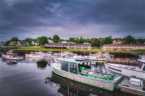 Cloud Covered in Perkins Cove Photograph by Penny Polakoff - Pixels