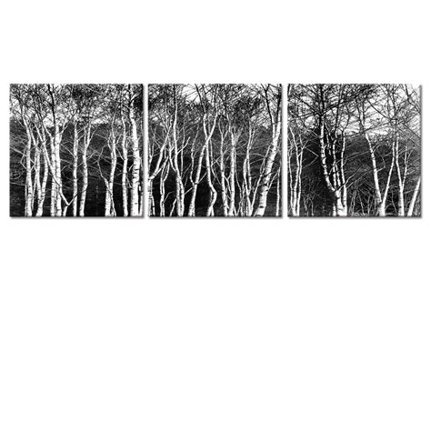 Visual Art Decor Black and White Tree Photo Canvas Art Print Landscape ...