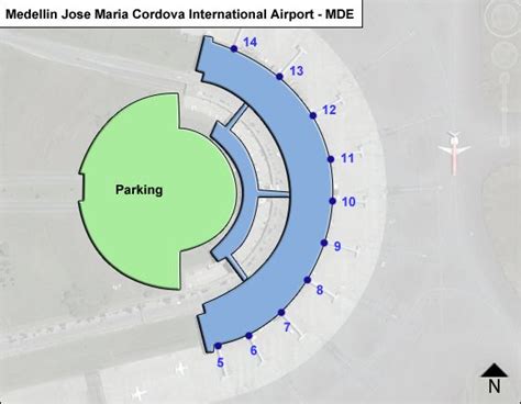 Medellin Jose Maria Cordova MDE Airport Terminal Map