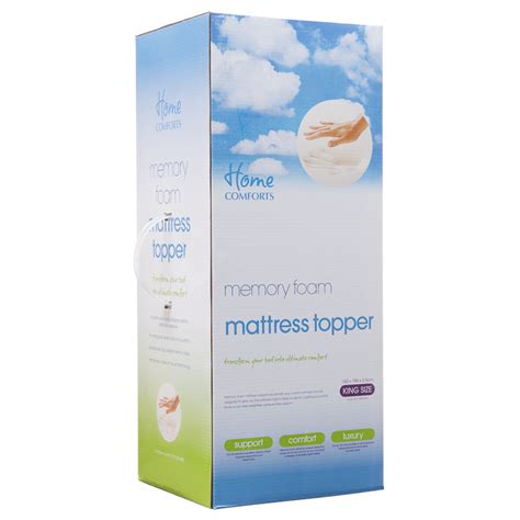 B&M Memory Foam Mattress Topper - King - 233107