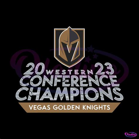 Vegas Golden Knights 2023 Western Conference Champions SVG » Oladino