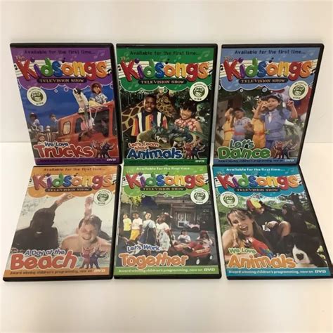 KIDSONGS TELEVISION SHOW PBS Kids DVD Lot Trucks Animals Dance Beach ACCEPTABLE $23.99 - PicClick CA