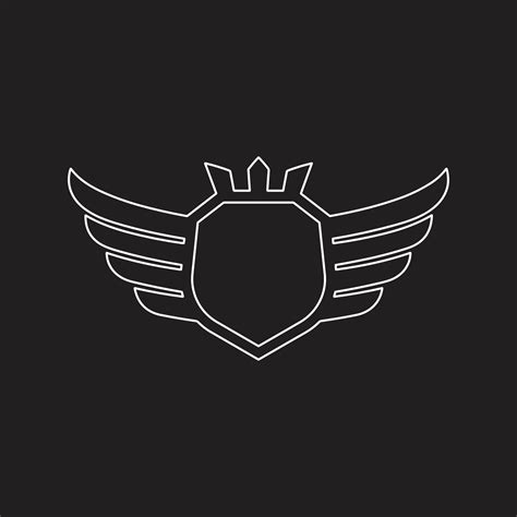 Wings icon in simple style outline 32492103 Vector Art at Vecteezy