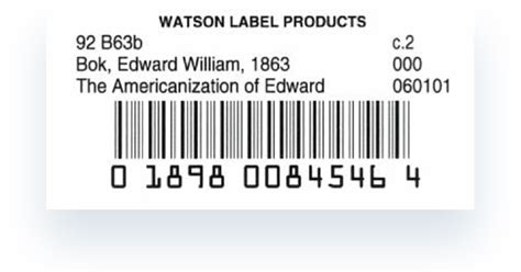 Library Barcode Labels