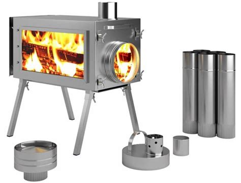 Caminus Russian-Bear Camping Stoves for Tents (Glass Walls) | Family Camp Tents