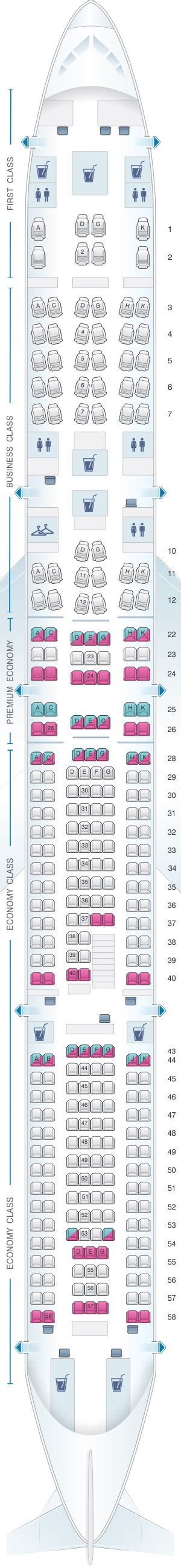 Seat Map Lufthansa Airbus A340 600 297pax | SeatMaestro.com