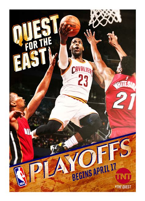 TNT NBA Playoffs 2016 poster design pitch on Behance