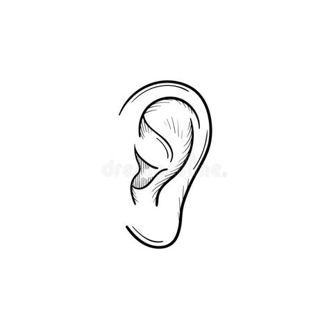 Drawing Human Ear Outline Stock Illustrations – 986 Drawing Human Ear Outline Stock ...