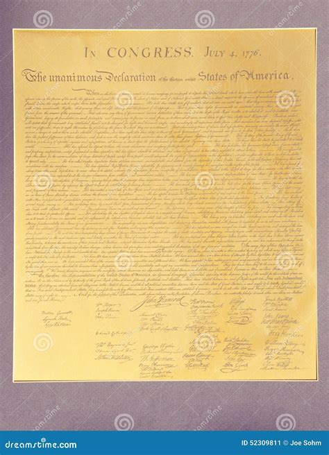 Replica of Declaration of Independence Editorial Photo - Image of color ...