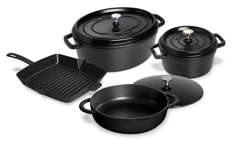 Staub Cookware Set 7-piece Matte Black | Staub cookware, Cookware set, Staub