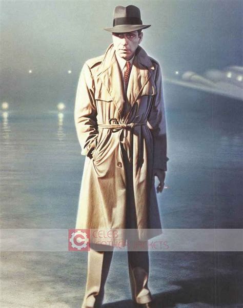 Humphrey Bogart Casablanca Trench Coat | Rick Blaine Costume