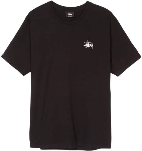 Stussy - Basic Stussy tee - Black | T shirt, Style unisexe, T shirt noir