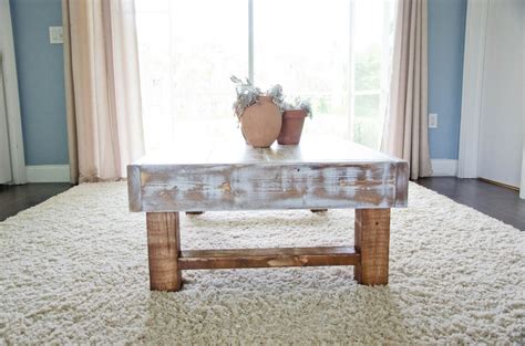 Rustic Coffee Table Farmhouse Coffee Table Whitewashed - Etsy