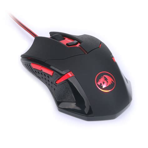 Redragon M601 Gaming Mouse wired with red led, 3200 DPI 6 Buttons ...