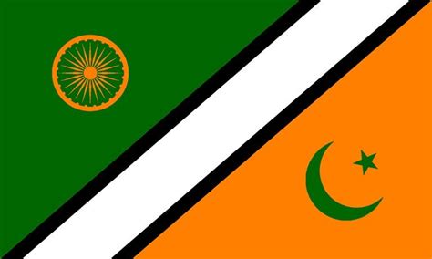 India and Pakistan treaty flag : vexillology