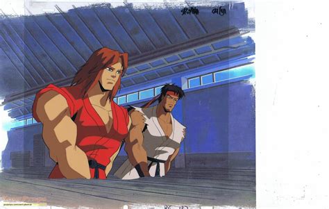 Street Fighter: The Animated Series STREET FIGHTER ANIMATION CELS. original prod. artwork