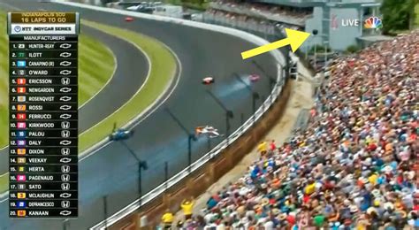 Tire Goes Flying Over Grandstand During Scary Indy 500 Crash