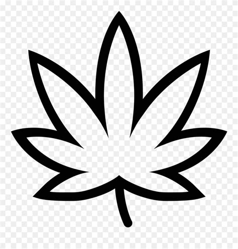 Download Emoji Clipart Leaf - Vector Marijuana Leaf Png Transparent Png (#5751776) - PinClipart