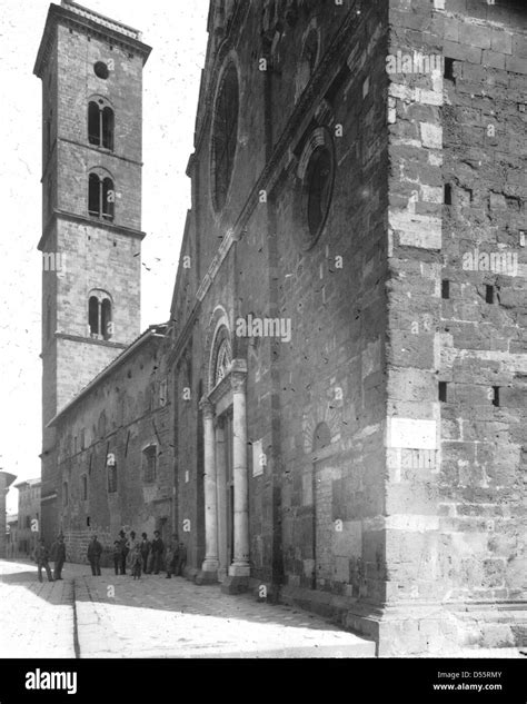 Cathedral, Volterra, Italy, 1895 Stock Photo - Alamy