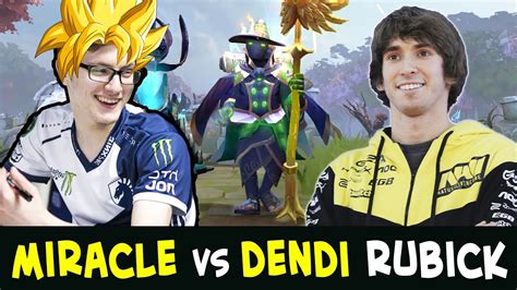 Miracle vs Dendi — Rubicks battle mid vs roaming - YouTube