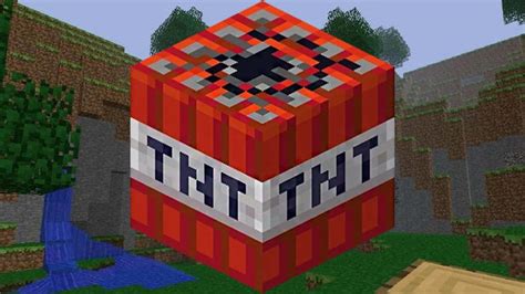 Download A scene from Minecraft featuring TNT explosions Wallpaper ...