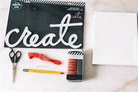 DIY Neon Light Sign - at home with Ashley