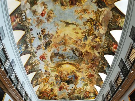 Techo del Casón del Buen Retiro (obra de Luca Giordano) | Ciudades, España, Cielo