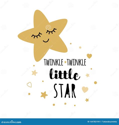 Twinkle Twinkle Little Star Text. Funny Vector Quotes. | CartoonDealer.com #120024264