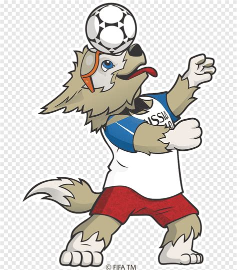 2018 FIFA World Cup Zabivaka FIFA World Cup official mascots Russia, Russia, beige wolf cartoon ...