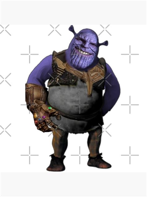 "Shrek Thanos" Poster for Sale by Geempah | Redbubble