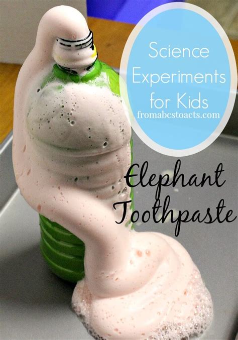 Elephant Toothpaste Experiment - From ABCs to ACTs