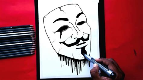 How To Draw A Sketch Of Joker Mask|Pencil Drawings| - YouTube