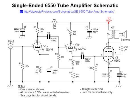 Guitar Amplifier Schematics And Plans