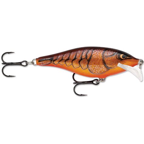 Rapala Scatter Rap Shad Medium Diving Crankbait - Dark Brown Crawdad, 1 ...