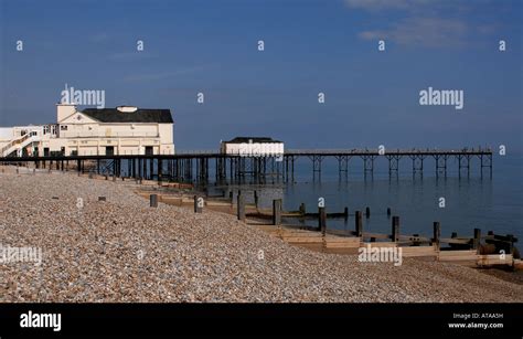 Bognor Pier site of the annual Birdman Rally Bognor Regis Stock Photo ...