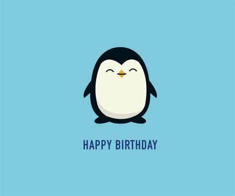 Penguin Birthday Card Birthday Card Funny by ClassyCardsCreative