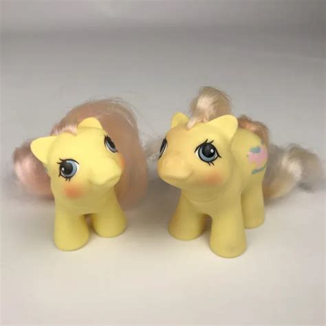 VINTAGE 1987 MY Little Pony G1 Tumbleweed and Milkweed Newborn Baby Twins $20.00 - PicClick