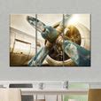 Sunlit Vintage Airplane Wall Art | Photography