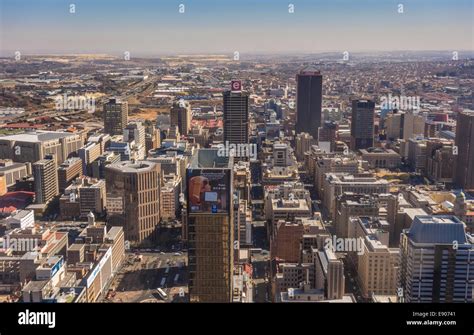 JOHANNESBURG, SOUTH AFRICA - Skyscrapers and buildings in central Stock ...