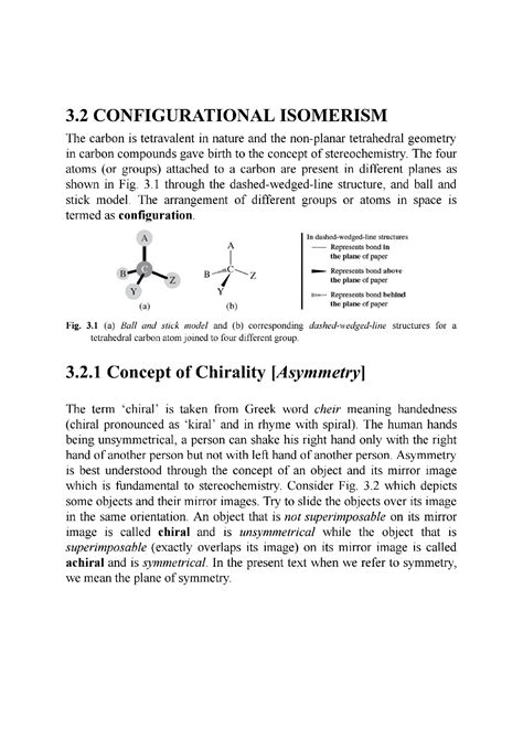 SOLUTION: "Configurational Isomerism". (Chirality, Chirality in Organic ...