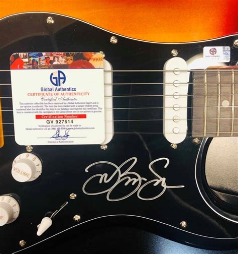 Jon Bon Jovi Electric Guitar Framed GA Certified Auction | GraysOnline ...