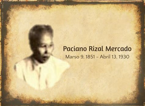 Ang Supremo - Paciano Rizal Mercado Marso 9, 1851 - Abril... | Facebook