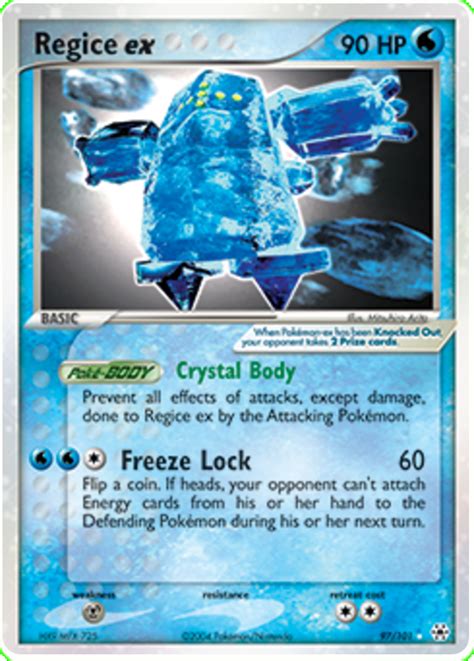 Regice ex - EX Hidden Legends #97 Pokemon Card