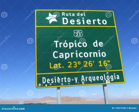 Tropic of Capricorn sign stock image. Image of tropic - 172071445