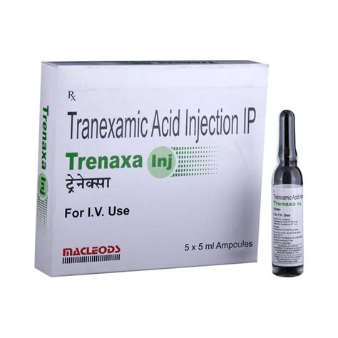 TRENAXA INJCTION( Tranexamic Acid Inj), Ampoules at Rs 100/unit in Mumbai